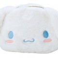 Japan Sanrio Fluffy Face Pouch - Cinnamoroll - 4
