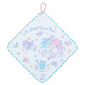 Japan Sanrio Hand Towel With Loop 3pcs Set - Little Twin Stars / Flower - 4