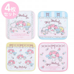 Japan Sanrio Petit Towel 4pcs Set - My Melody / Frills