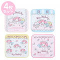 Japan Sanrio Petit Towel 4pcs Set - My Melody / Frills - 1