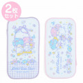 Japan Sanrio Half Petit Towel 2pcs Set - Little Twin Stars / Flower - 1