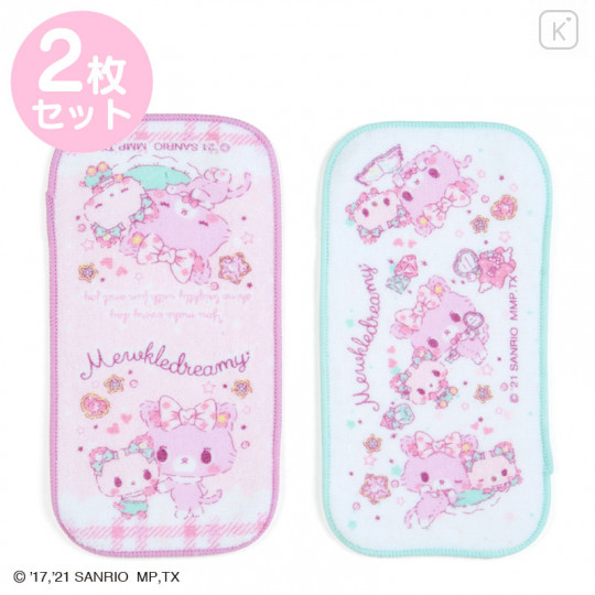 Japan Sanrio Half Petit Towel 2pcs Set - Mewkledreamy / Check - 1