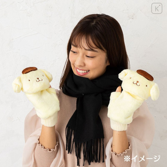 Japan Sanrio 2way Gloves - Pompompurin - 5