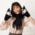 Japan Sanrio 2way Gloves - Kuromi - 5
