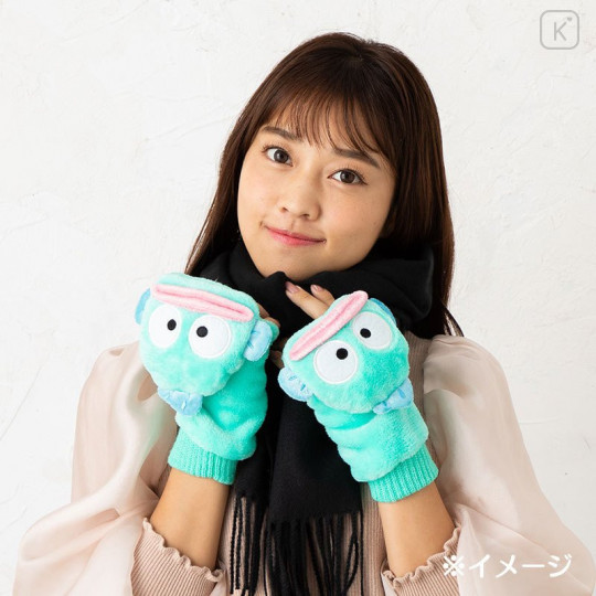 Japan Sanrio 2way Gloves - Hangyodon - 6