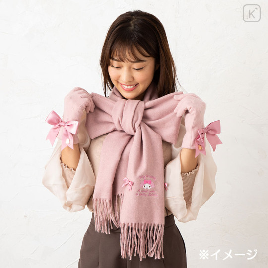 Japan Sanrio Muffler - My Melody : Ribbon - 3