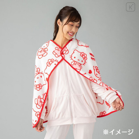 Japan Sanrio Cushion Blanket - Hello Kitty - 7