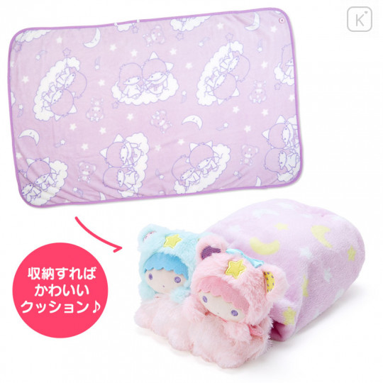 Japan Sanrio Cushion Blanket - Little Twin Stars - 1