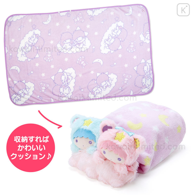 Dots Sanrio Original Little Twin Stars 3 Way Cushion Blanket
