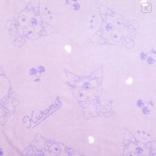 Japan Sanrio Cushion Blanket - Kuromi - 3