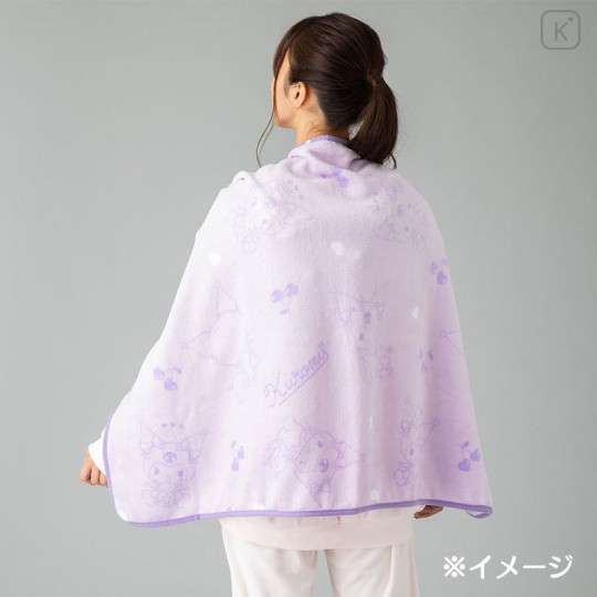 Japan Sanrio Cushion Blanket - Kuromi - 8