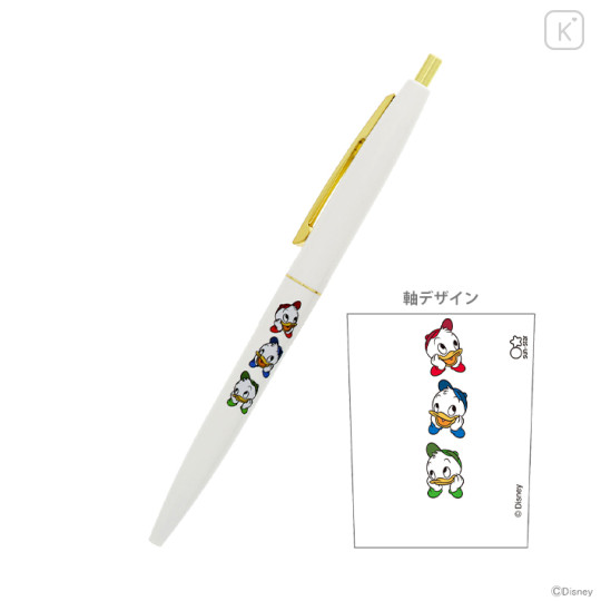 Japan Disney Gold Clip Ball Pen - Huey Dewey Louie - 1