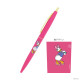 Japan Disney Clic Gold Ballpoint Pen - Daisy Cherry Pink