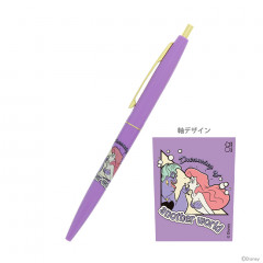 Japan Disney Gold Clip Ball Pen - Ariel Ursula