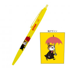 Japan Moomin Gold Clip Ball Pen - Little My / Yellow