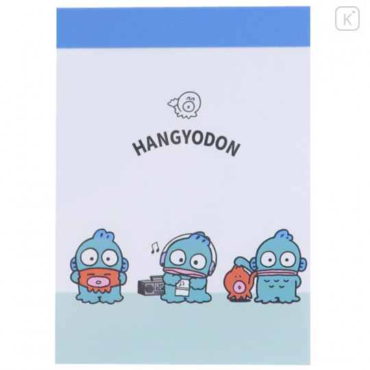 Japan Sanrio Mini Notepad - Hangyodon / Enjoy Life - 1