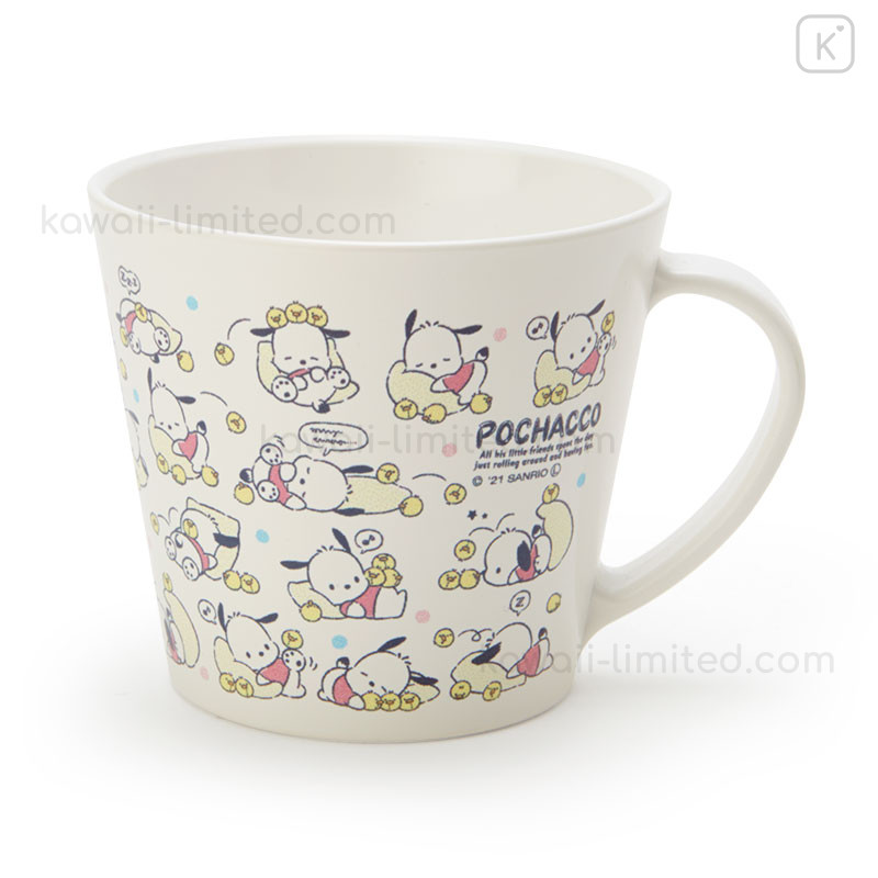 Pochacco Stainless Mug Cup with Lid 350ml Sanrio Japan –