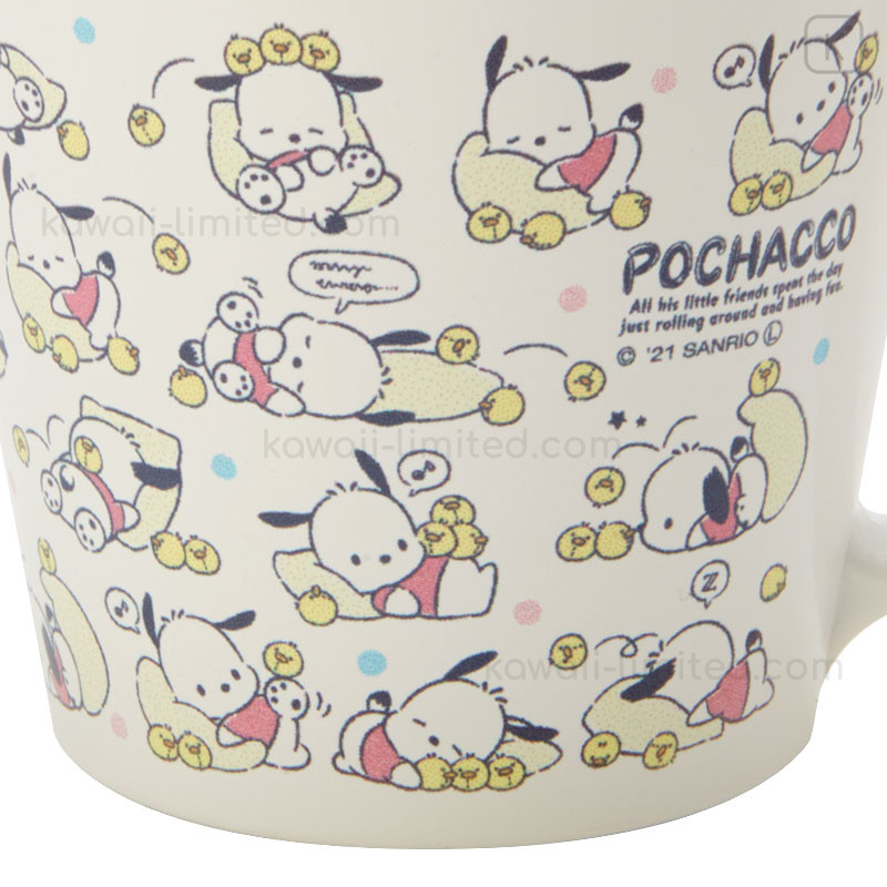 Pochacco Stainless Mug Cup with Lid 350ml Sanrio Japan –