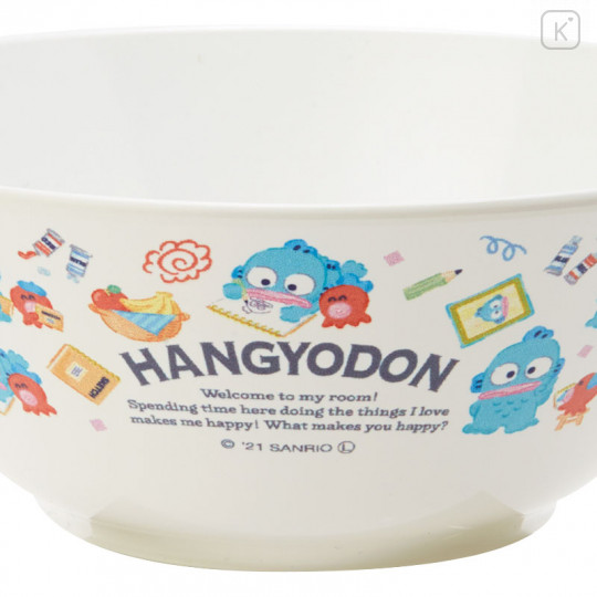 Japan Sanrio Plastic Bowl - Hangyodon - 3