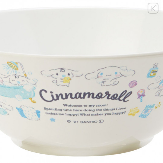 Japan Sanrio Plastic Bowl - Cinnamoroll - 3