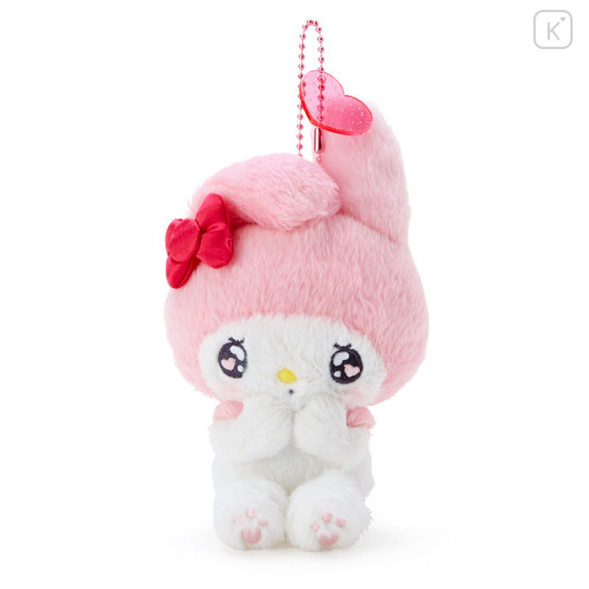 Japan Sanrio Keychain Plush - My Melody : Emokyun - 1