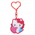 Japan Sanrio Acrylic Keychain - Hello Kitty / Emokyun - 1