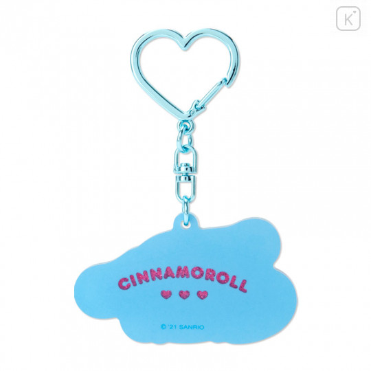 Japan Sanrio Acrylic Keychain - Cinnamoroll / Emokyun - 2