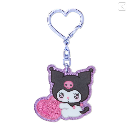 Japan Sanrio Acrylic Keychain - Kuromi : Emokyun - 1