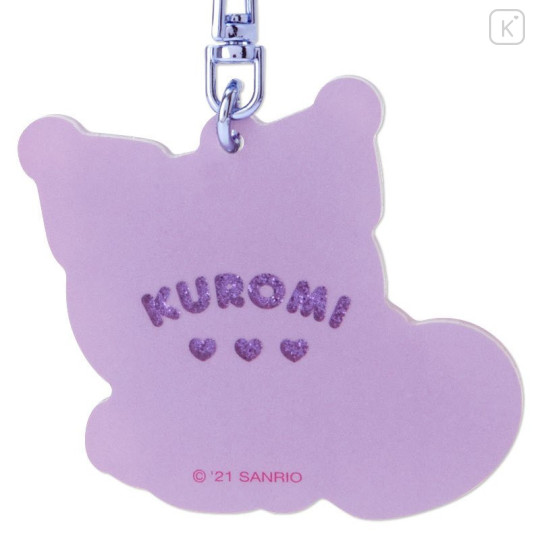 Japan Sanrio Acrylic Keychain - Kuromi : Emokyun - 4