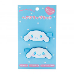 Japan Sanrio Hair Clip 2pcs - Cinnamoroll / Emokyun