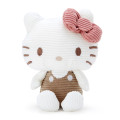 Japan Sanrio Sitting Plush - Hello Kitty : Corduroy - 1