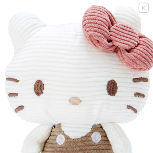 Japan Sanrio Sitting Plush - Hello Kitty : Corduroy - 3