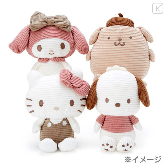 Japan Sanrio Sitting Plush - My Melody : Corduroy - 4