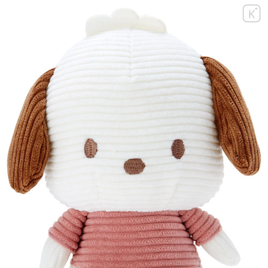 Japan Sanrio Sitting Plush - Pochacco : Corduroy - 3