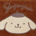 Japan Sanrio Triangular Pouch - Pompompurin / Corduroy - 4
