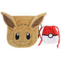 Japan Pokemon Drawstring Bag 2pcs Set - Eevee & Monster Ball - 1