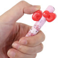 Japan Sanrio Two Color Mimi Pen - Hello Kitty / Ribbon Sakura - 2