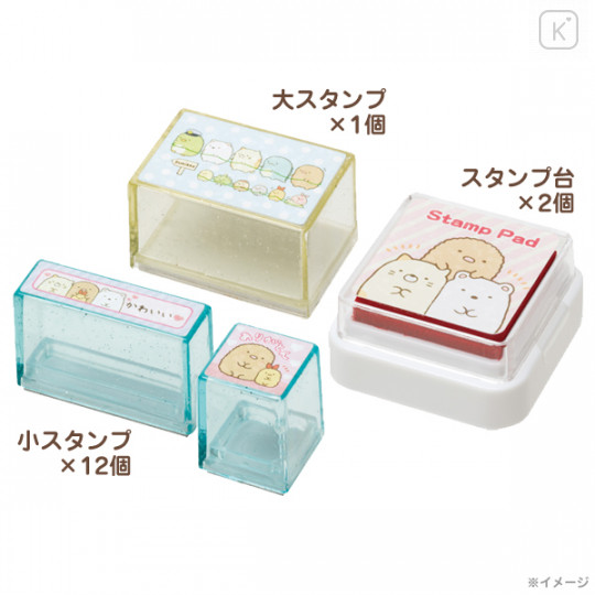 Japan San-X Stamp Chops Set (M) - Rilakkuma / FT63901 - 2
