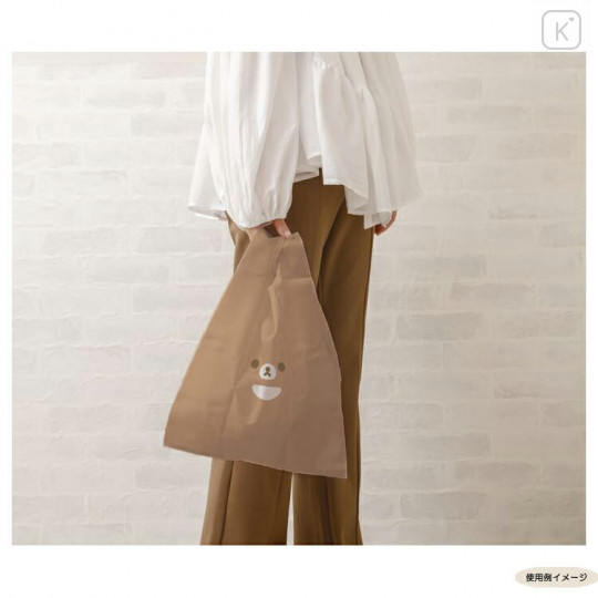 Japan San-X Eco Shopping Bag (S) - Chairoikoguma / Kyoto Face - 3