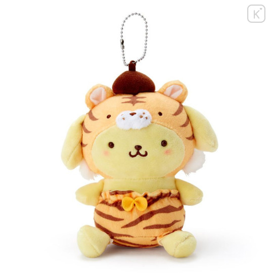 Japan Sanrio Zodiac Keychain Plush - Pompompurin / Tiger 2022 - 1