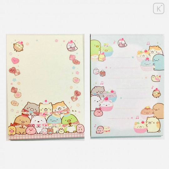 Japan San-X Mini Notepad 2pcs Set - Sumikko Gurashi / Sweets House - 2