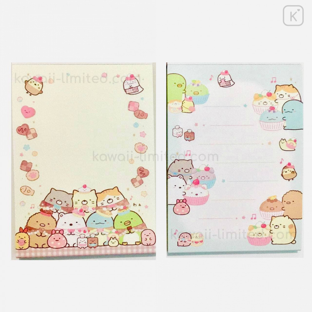 Japan San-X Mini Notepad 2pcs Set - Sumikko Gurashi / Sweets House