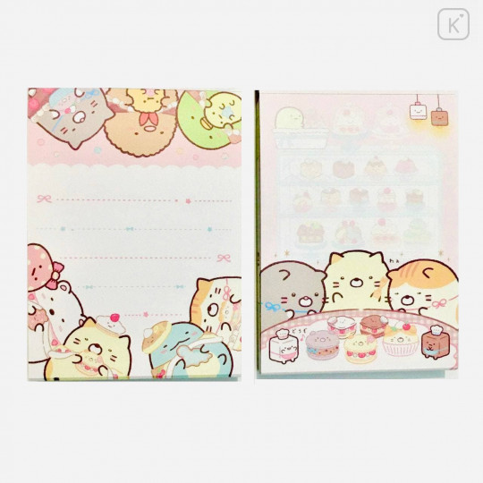 Japan San-X Mini Notepad 2pcs Set - Sumikko Gurashi / Sweets House - 3