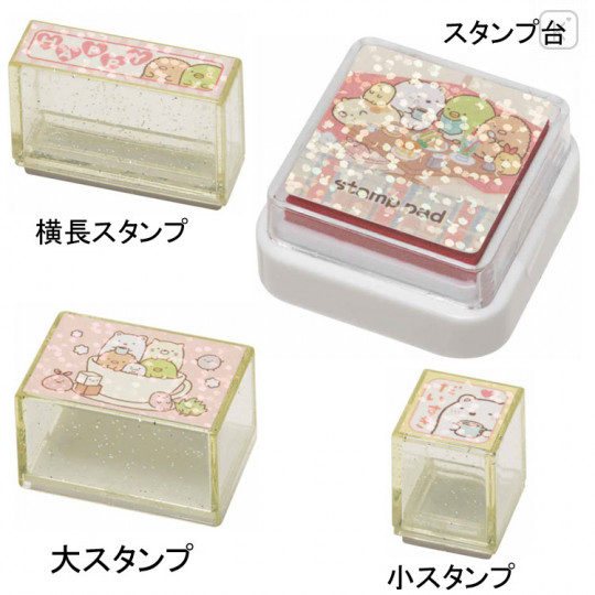 Japan San-X Stamp Chops Set (M) - Sumikko Gurashi / FT24601 - 3