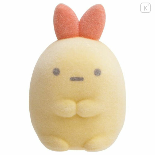 Japan San-X Sumikko Gurashi Petit Collection Mascot - Ebifurai no Shippo Fried Shrimp Tail Flocked - 1