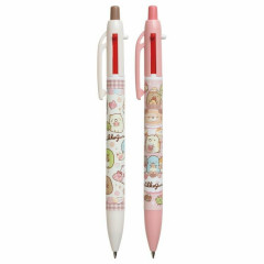 Japan San-X 2+1 Multi Color Ball Pen & Mechanical Pencil 2pcs Set - Sumikko Gurashi / Sweets House