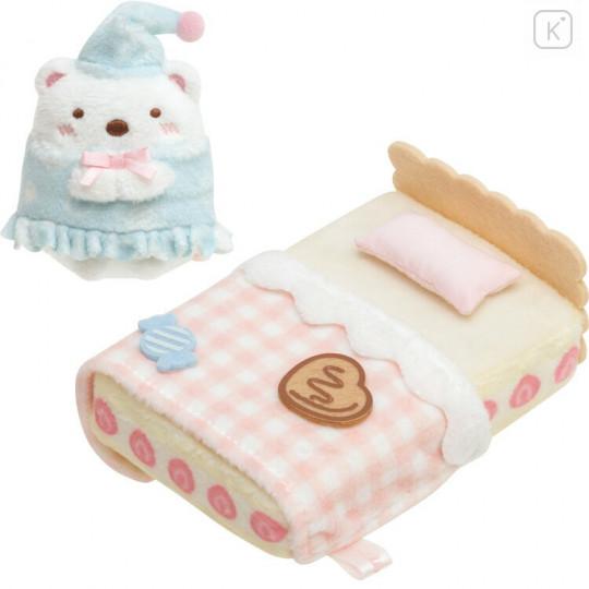 Japan San-X Scene Plush Set - Sumikko Gurashi / Sweets House / Shirokuma Cake Bed - 1