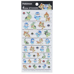 Japan Pokemon 4 Size Sticker - Sinnoh Region / Piplup