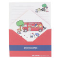 Japan Sanrio Letter Envelope Set - Sanrio Characters / Tourist Bus - 1