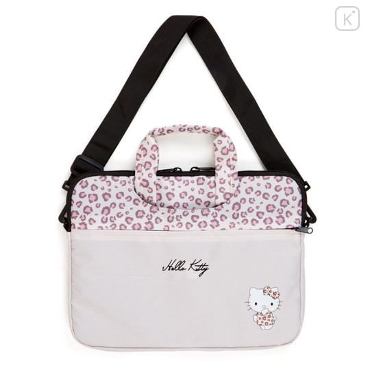 Japan Sanrio 2way Laptop PC Bag - Hello Kitty : Animal Dot - 1